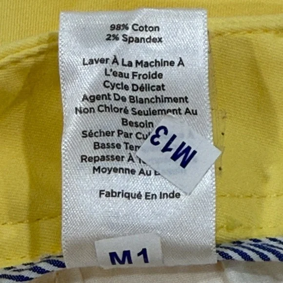 Talbots Womens Yellow Relaxed Chino Short Size 4 P - Picture 8 of 9